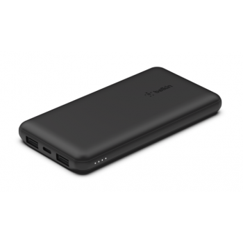 Belkin BPB011btBK BoostCharge 便攜式行動電源 10000mAh + USB-A 至 USB-C 連接線 (黑色)